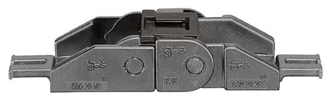 Plastic mounting bracket, locking