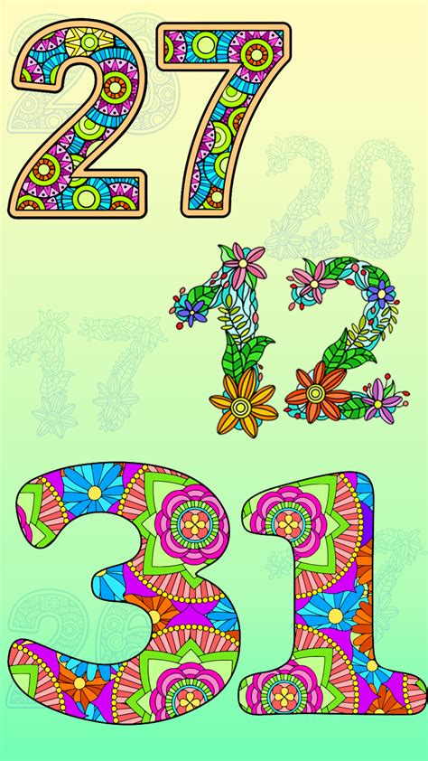 Numbers Coloring Book: Color By Number - Drawing Apps:Amazon.in ...