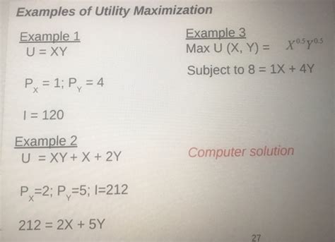 Utility maximization problem Utility Maximization Examples 的图像结果