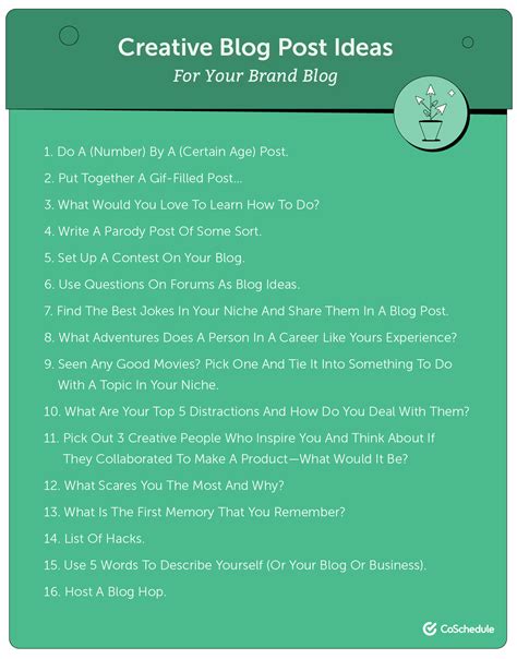 189 Creative Blog Post Ideas That Will Delight Your Audience