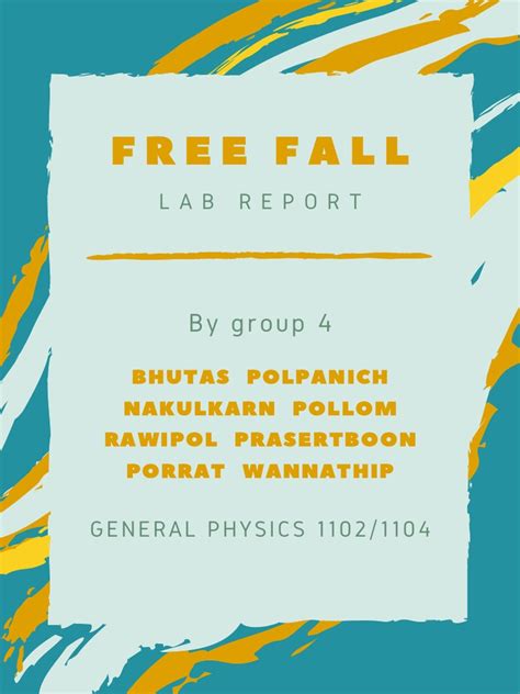 Free Fall Lab Report 的图像结果