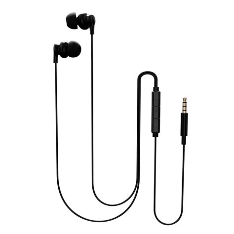 MoBass 1 Noise Isolation Hands free Earphones with Mic UM1210BLK-EP ...