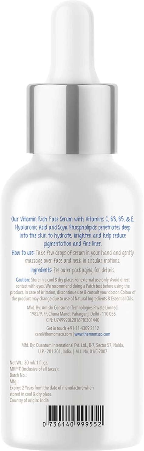 Buy THE MOMS CO. NATURAL VITA RICH FACE SERUM -30 ML Online & Get Upto ...