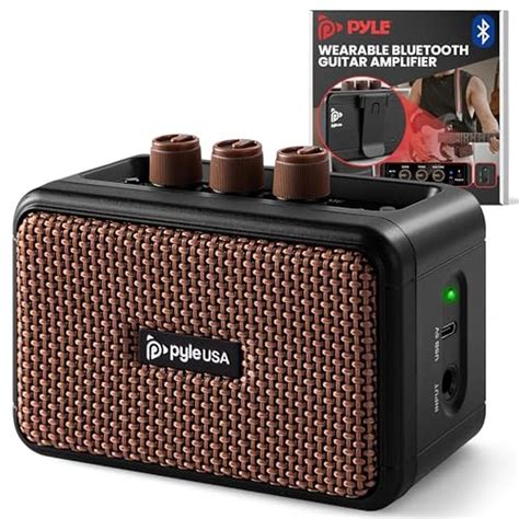 Pyle 5W Portable Mini Electric Guitar Amplifier, Battery Powered Deskt ...