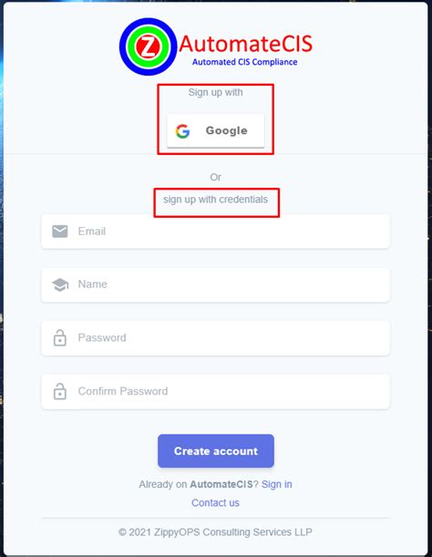 Account Registration | AutomateCIS Documentation