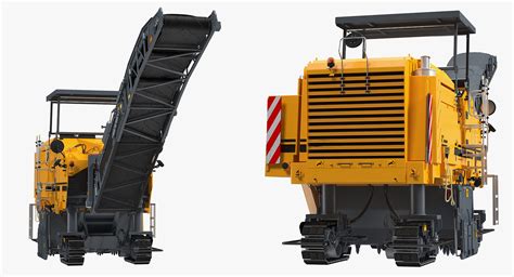 Asphalt Milling Machine Generic Clean Rigged 3D model | 3D Molier ...