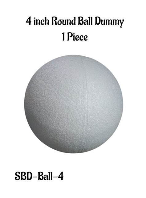 Home 4 Inch Thermocol Round Ball Dummy | Styrofoam Ball Dummy - 1 pc ...