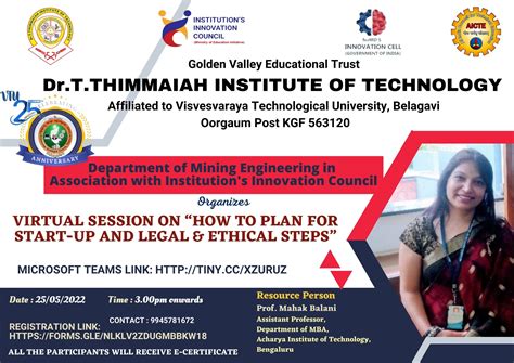IIC | DrTTIT - Dr. T. Thimmaiah Institute Of Technology
