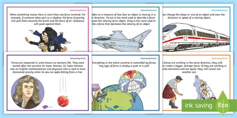 Fascinating Forces Display Facts Posters (teacher made)