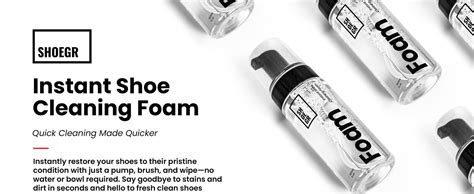 Buy SHOEGR Shoe Cleaner Foam | 150ml Shoe Cleaning Foam Spray for ...