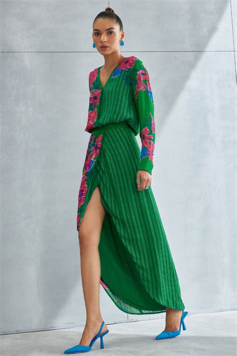 Zinnia Overlap Dress – Namrata Joshipura Online