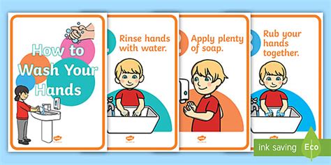 Wash Your Hands Poster | How to Wash Your Hands Poster Pack