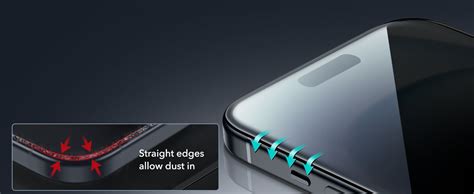 ESR 3 Pack for iPhone 15 Pro Max Privacy Tempered Glass, Anti-spy ...
