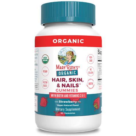 Hair, Skin And Nails Vitamin Gummies – MaryRuth Organics
