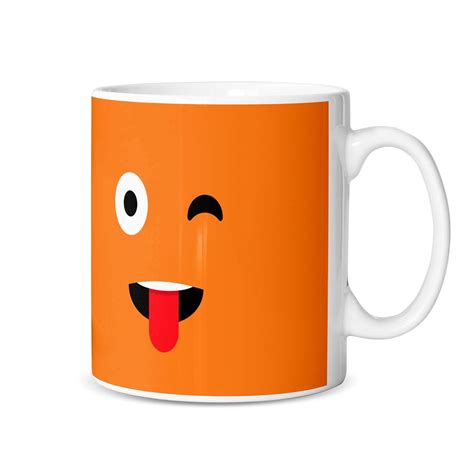 Buy DICY Funny Moody Face Printed Ceramic Mug for Son & Daughter Milk ...