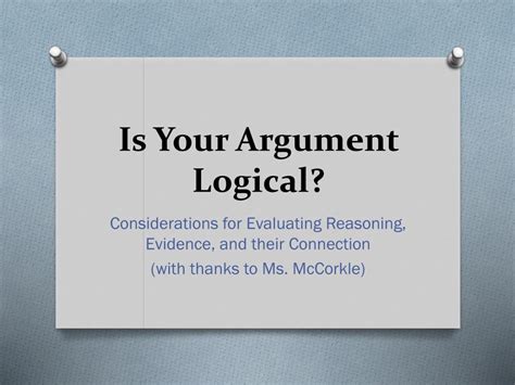 Image result for Logical Argument