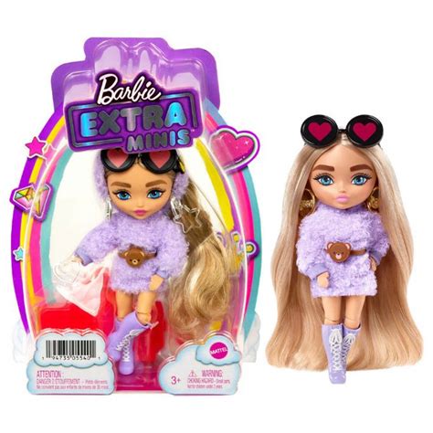 Barbie Extra Mini Fluffy Purple Doll - Barbie Extra minidukker HGP66 Shop