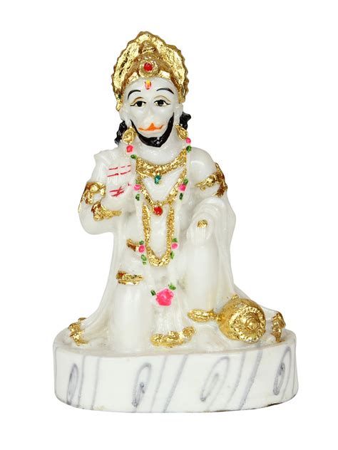 Buy | Decorative Showpiece Resin Lord Hanuman Ji Murti Idol | Tied Ribbons