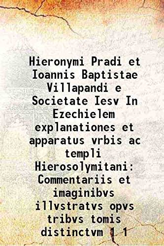 Buy Hieronymi Pradi et Ioannis Baptistae Villapandi e Societate Iesv In ...