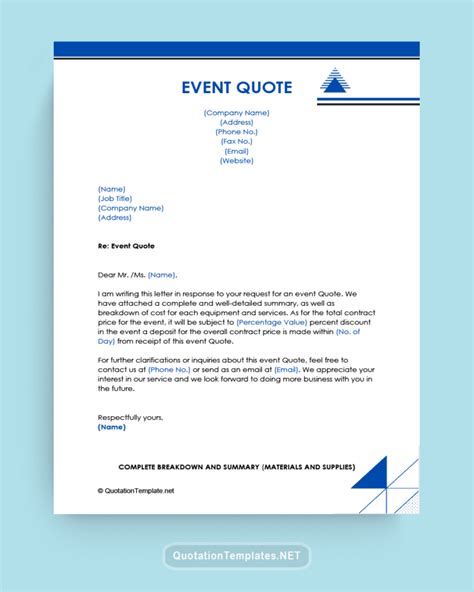 Image result for Event Quote Request