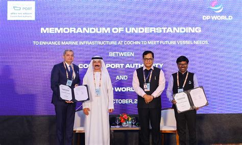 DP World and Cochin Port Authority signs MoU to modernise port infra