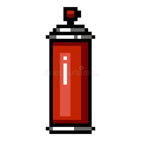 Vector Pixel Art Icon - Aerosol Spray Paint Stock Illustration ...