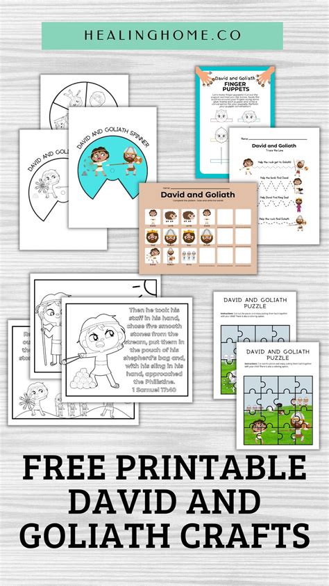 6+ Free Printable David and Goliath Crafts