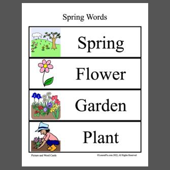 Image result for Spring Words