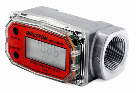 WALSTON INDUSTRIAL GH-5630 Digital Fuel Meter 1 Inch, Fuel Meter for ...