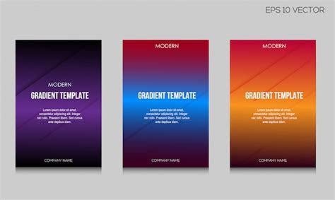 Ensemble de fond de couverture moderne format A4 deux format A4 ...