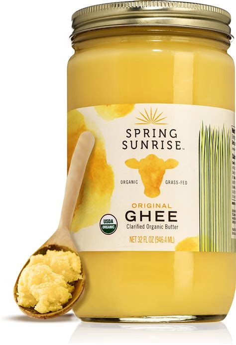 Amazon.com : Spring Sunrise Organic Grass Fed Ghee Butter - USDA ...