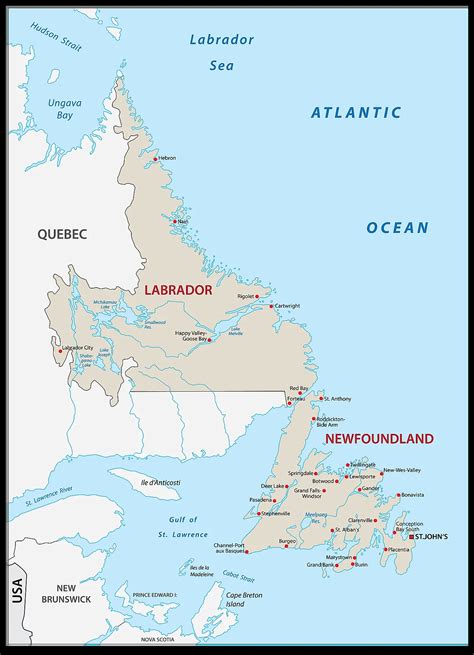 Map Of Labrador