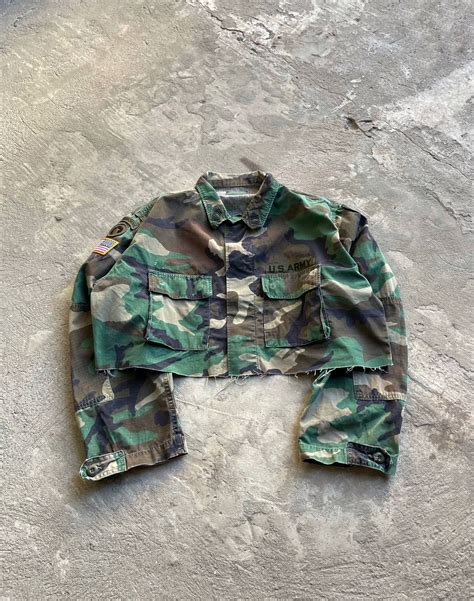Vintage Vintage Airborne Military Cropped Camo Shirt Jamal Joshua | Grailed