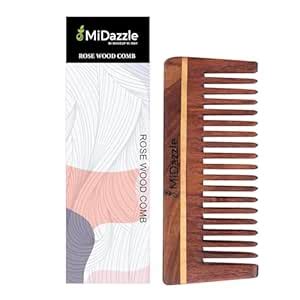 Buy Midazzle Natural Handcrafted Sheesham Rosewood Hair Comb for Men ...