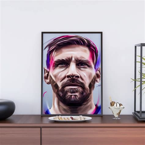 Football | Messi Legendary Framed Poster(Wall Art) – Lamron.co