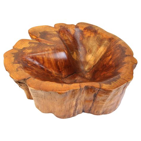 Fine and Large Antique Burl Wood Bowl at 1stDibs | burl bowl antique ...