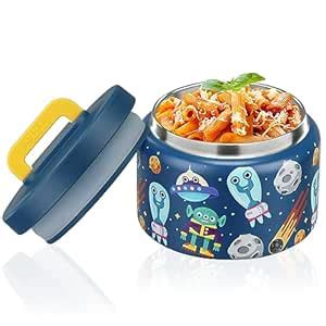 PIQUEBAR 8 Ounce Kids Thermos For Hot Food Vacuum Soup Thermos Insulted ...