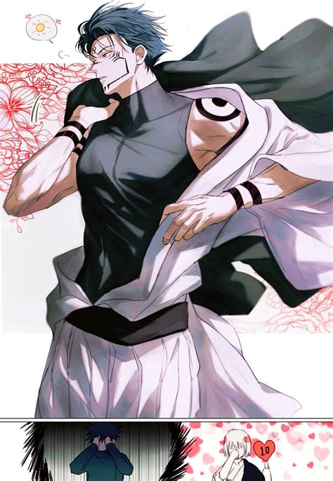 fushiguro megumi, ryoumen sukuna, and uraume (jujutsu kaisen) drawn by ...