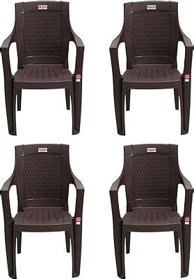 AVRO FURNITURE Plastic Rattan Chairs| Set of 2 | Plastic Chairs for ...