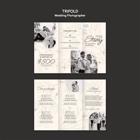 Wedding photographer template design | Free PSD