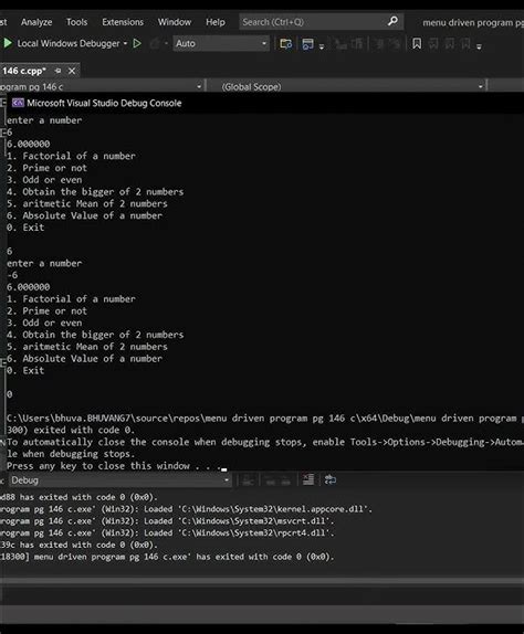 C Program to Create Calculator Using Switch Case and Functions 的图像结果