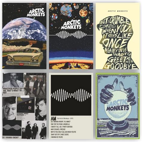 RAINFIRE CREATION Arctic Monkeys Poster - Pack of 6 Poster 8x12-170GSM ...