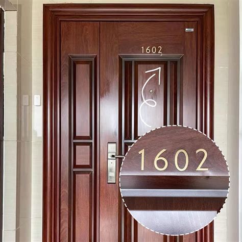 Buy Zayookey Brass House Number Sign 2 Inch Metal Home Address Numbers ...