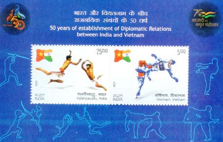 India Vietnam Joint Issue Miniature Sheet – Banknotecoinstamp