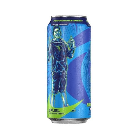 Buy G Fuel Sour Blue Chug Rug Energy Drink, 16 oz can, 12-pack case ...