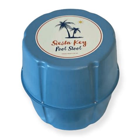 Siesta Key Pool Stool Marine Blue Swim-up Bar Pool Stools - 2 Pack ...