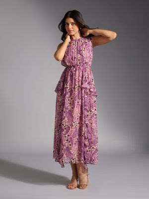 Buy Twenty Dresses by Nykaa Fashion Pink and Purple Paisley Print ...