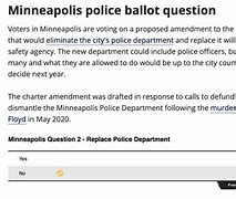 Image result for Minneapolis Police Vote