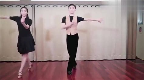 舞蹈教学：国标舞基本步示范教学，清晰又简单！一起来跳跳看吧！_腾讯视频