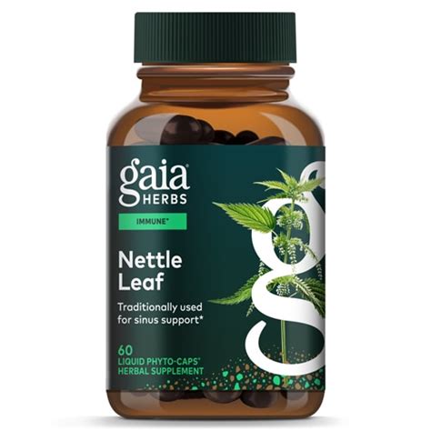 Gaia Herbs Single Herbs Nettle Leaf -- 60 Vegetarian Liquid Phyto-Caps ...